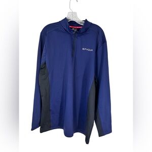 Spyder Active Black and Blue Pullover